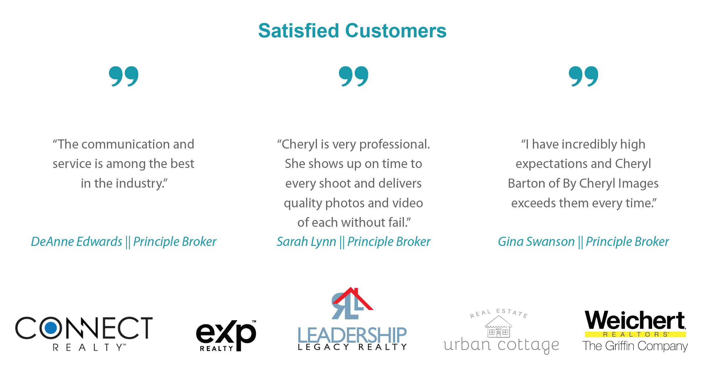 Satisfied-Customers quotes and company logos