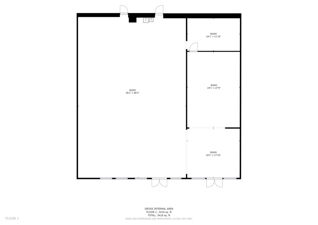 Schematic floor plans