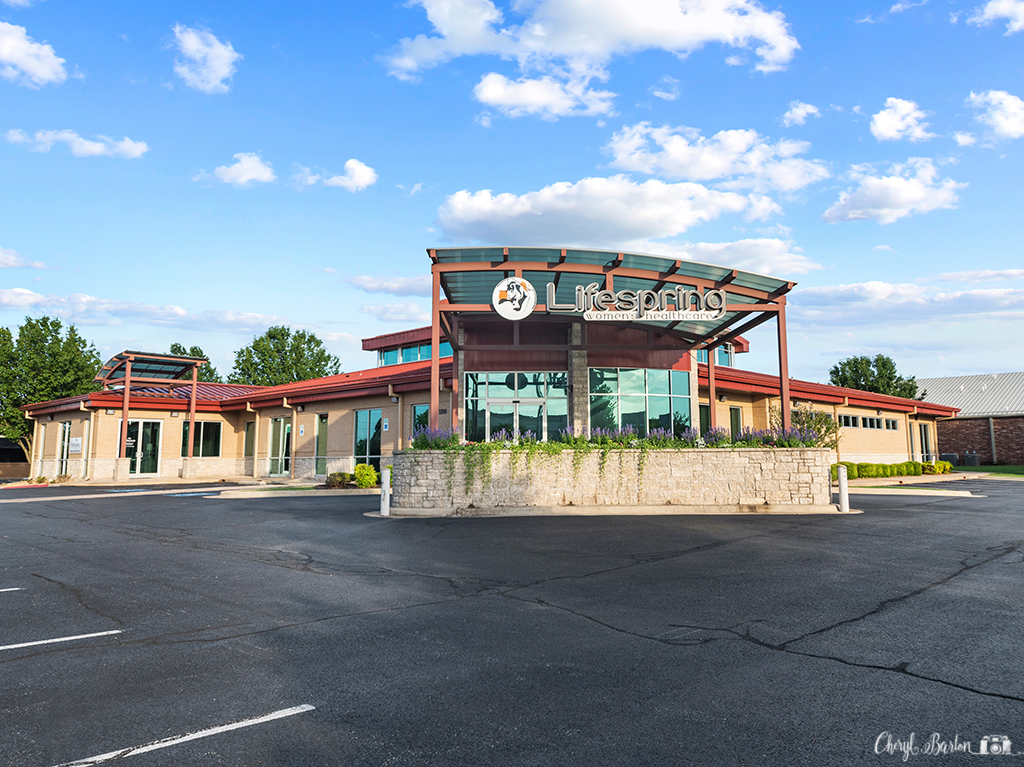 front of building, Architectural photograph, Lifespring_womens_healthcare_front, Rogers, Arkansas, NWA