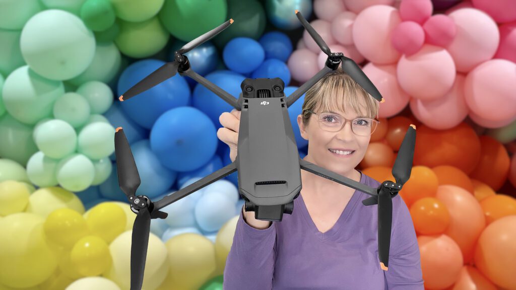 It's time to party with balloons and a Mavic 3 pro drone